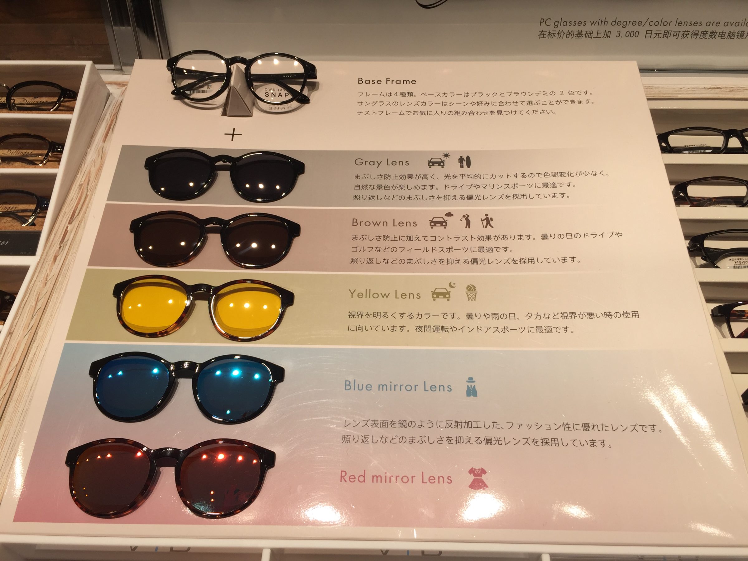 Owndays Huawei Eyewear スナップ 交換レンズ ブラウン - サングラス