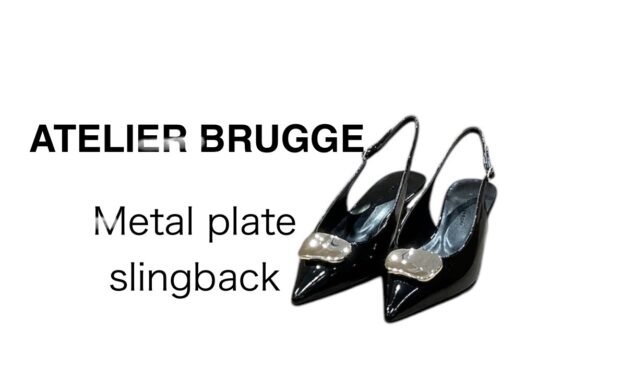 ATELIER BRUGGE メタルプレート　スリングバッグ🖤