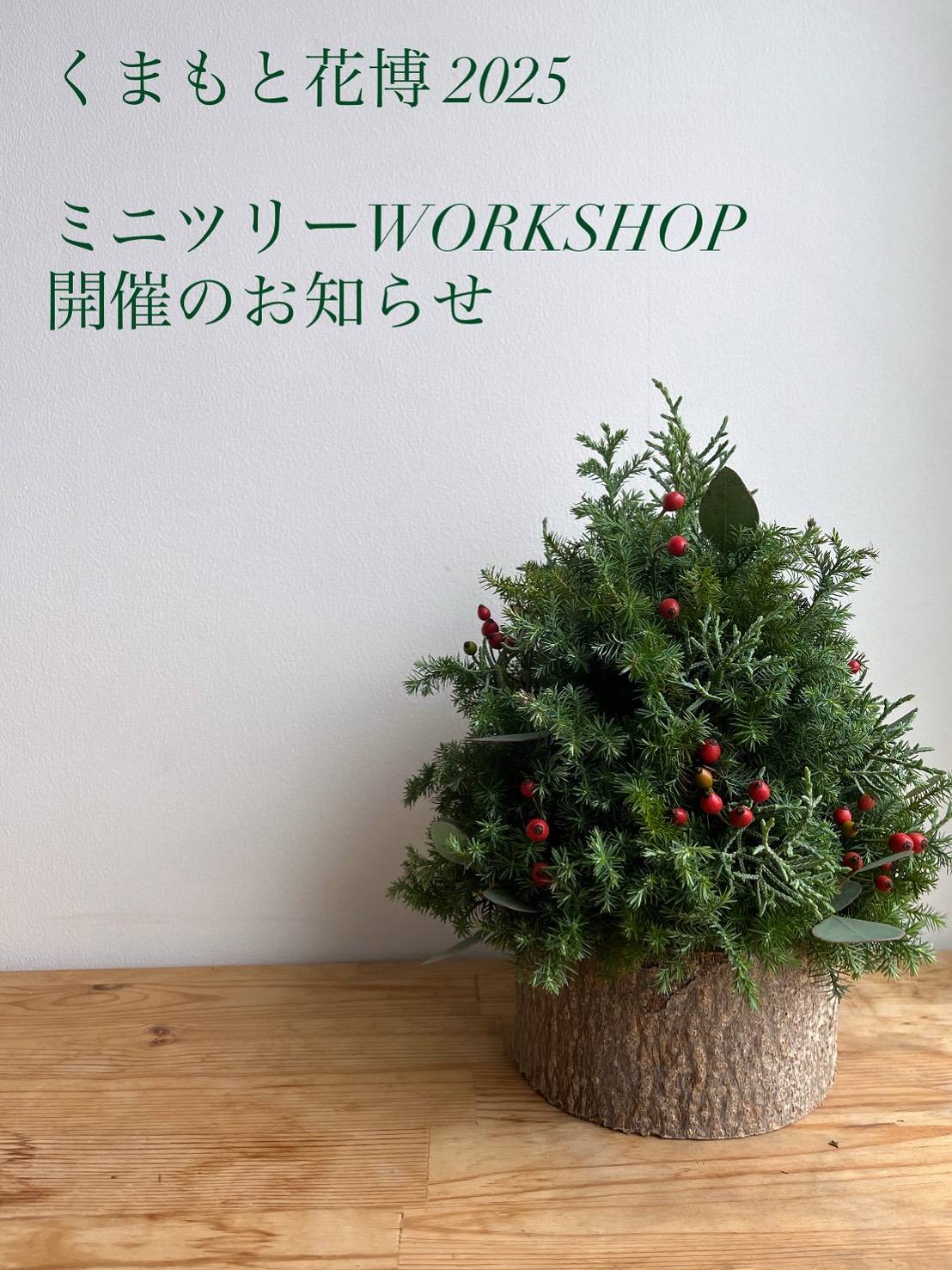 【くまもと花博2025】11/24ミニツリーWORKSHOP開催